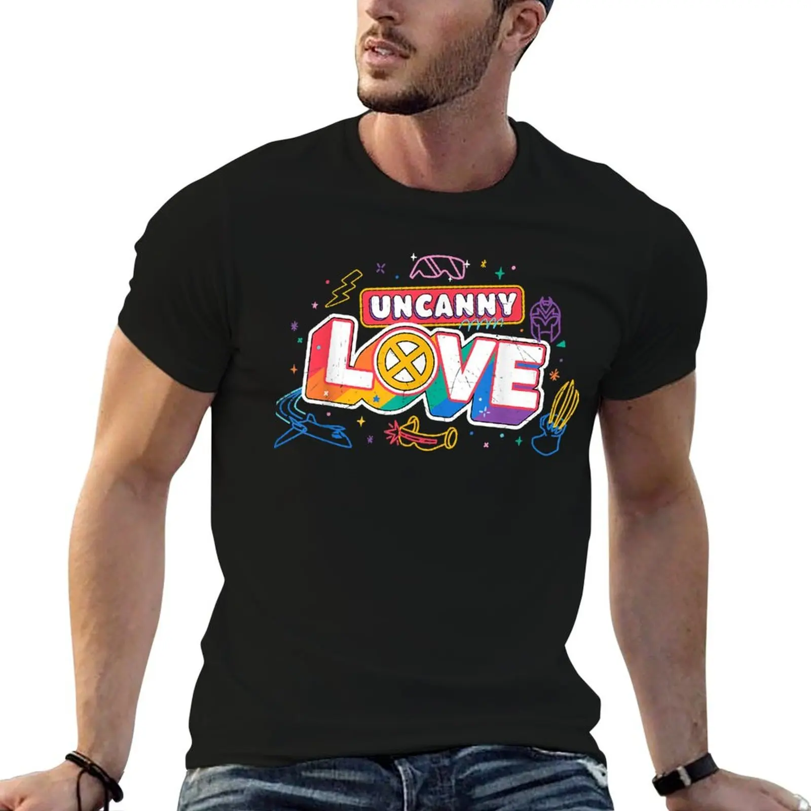 X-Men Uncanny Love Pride T-Shirt Fitness Quick Dry Short Sleeve Top