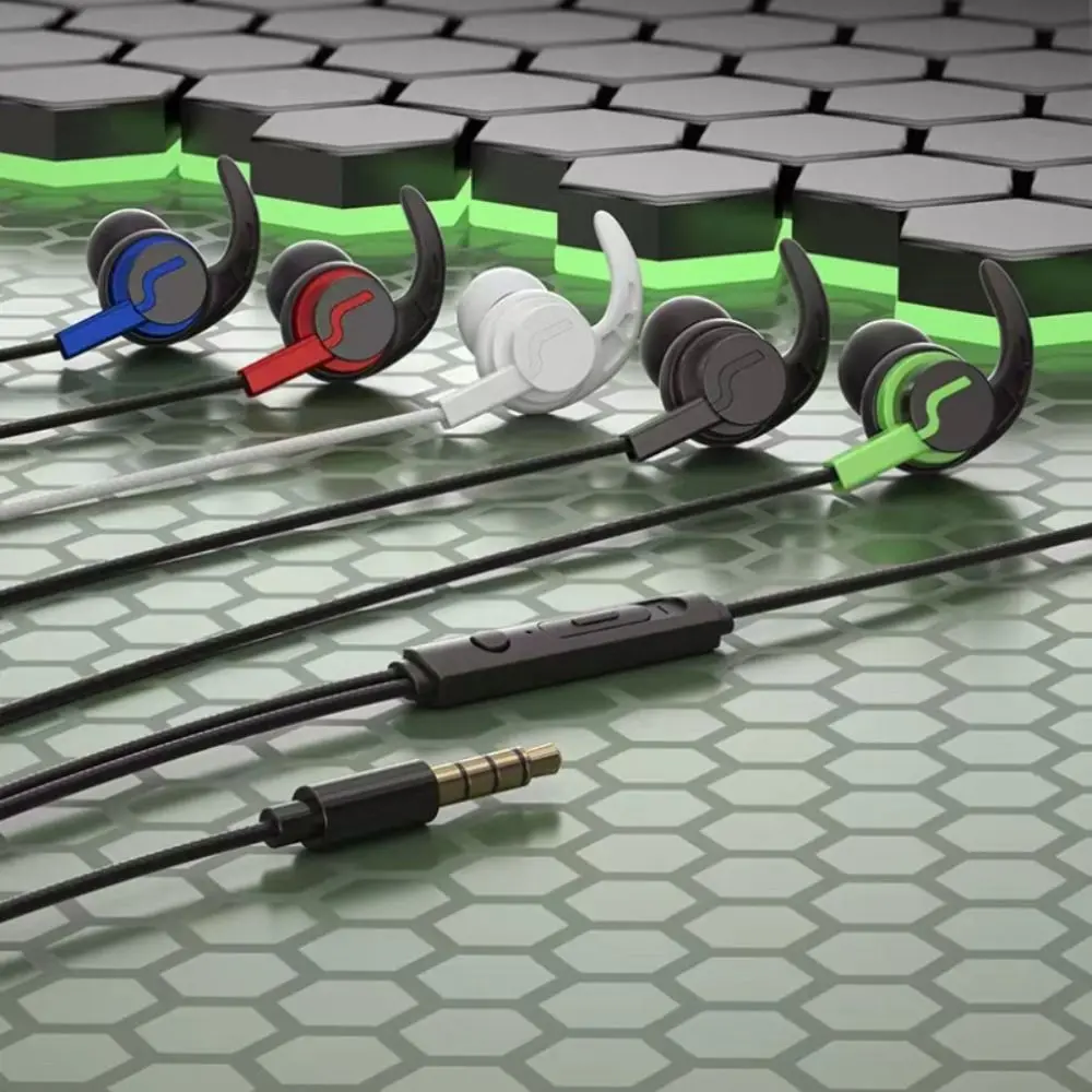 سماعات رأس سوبر باس سلكية مع ميكروفون ، سماعات رياضية ، مقاوم للعرق ، سماعة أذن ، خطاف أذن ، جميع الهواتف المحمولة