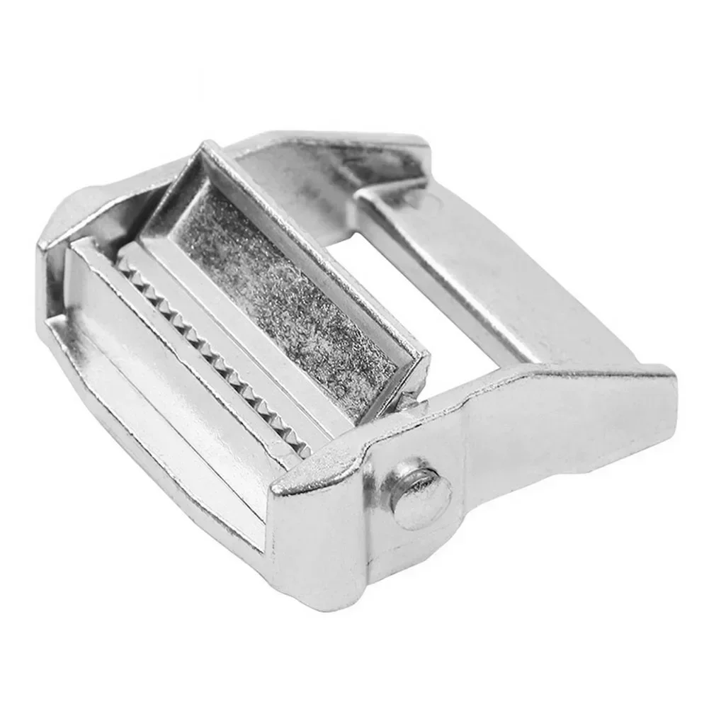 1pc 38mm/ 50mm Zinc Alloy Buckles For Heavy Duty Tie‑Down Cargoes Strap Fixed Tensioner With 600kg/800kg Safety Tensile Force