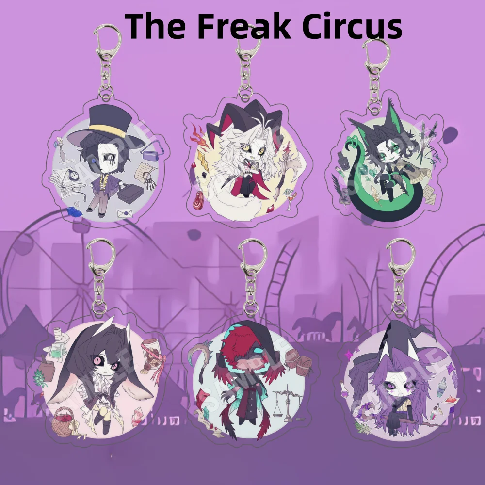 Freak Circus 6cm Pierrot Harlequin Chibi Anime Keychain Unisex Bag Pendant Fans Gift