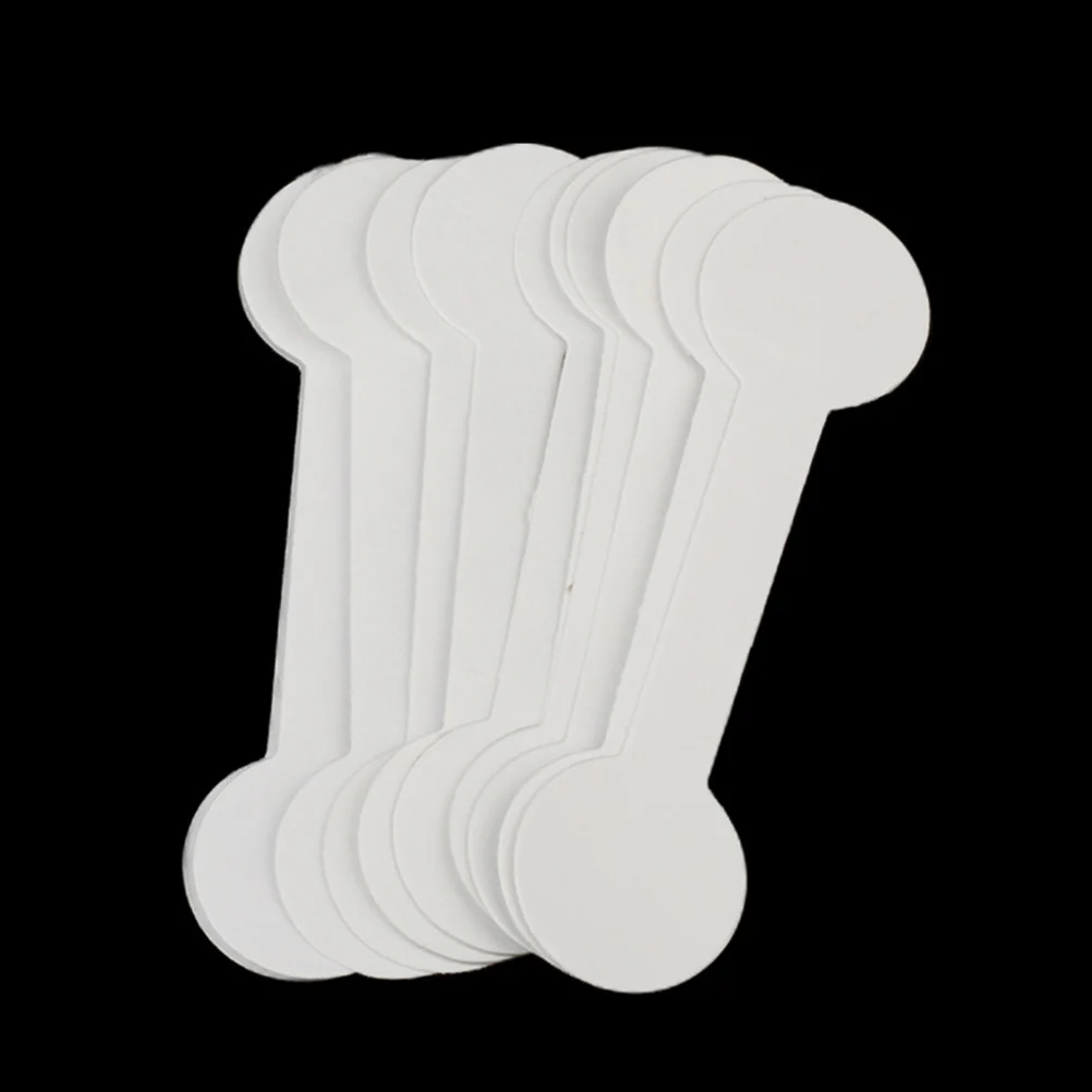 300pcs Adhesive Label Stickers Tag Jewelry Price Blank Round Ring Hanging Display Labels For Store Mall Use White File Folder