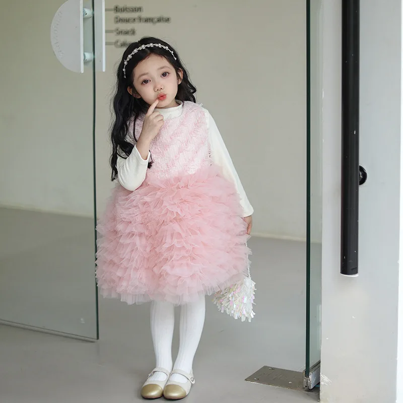 

Girls' Winter Dress Set with Fleece, Stylish Winter Dress for Children, Baby Girl Winter Outfit, Princess Dress