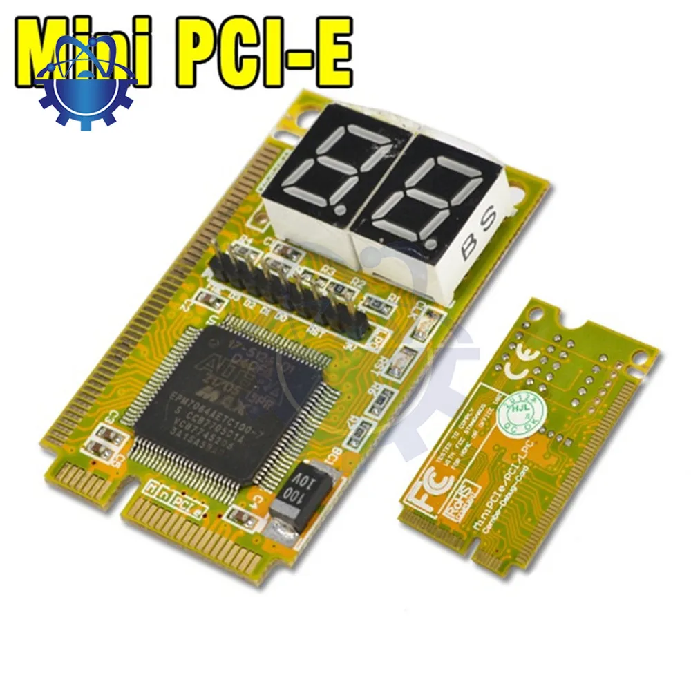 3-in-1 PC Diagnostic Test Card For Notebook 3-in-1 Mini PCI/E/LPC 2-bit PC Analyser IT Engineers Test and Repair Computers