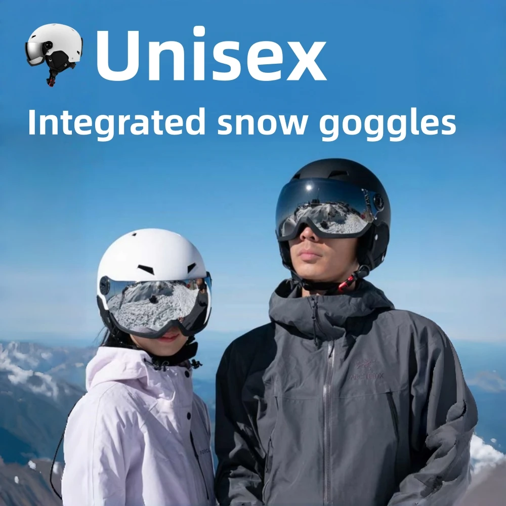 

Ski Helmet Men Snow Goggles In One Anti-Impact Skiing Helmet For Adult Women Ski Skateboard Snowboard Safety Helmet Female Male
