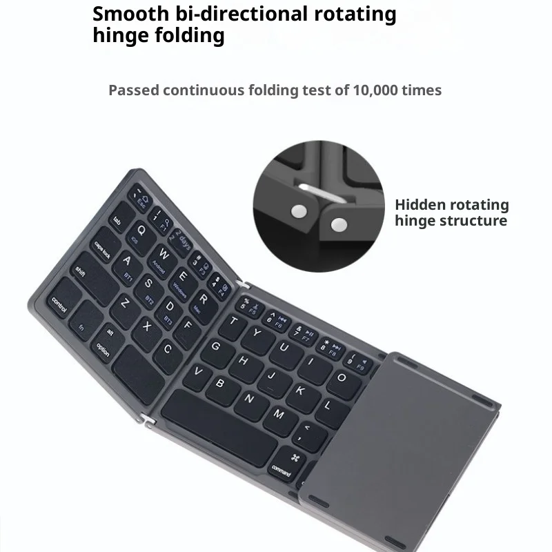 Popular three-fold bluetooth keyboard B033 mobile phone tablet laptop suitable