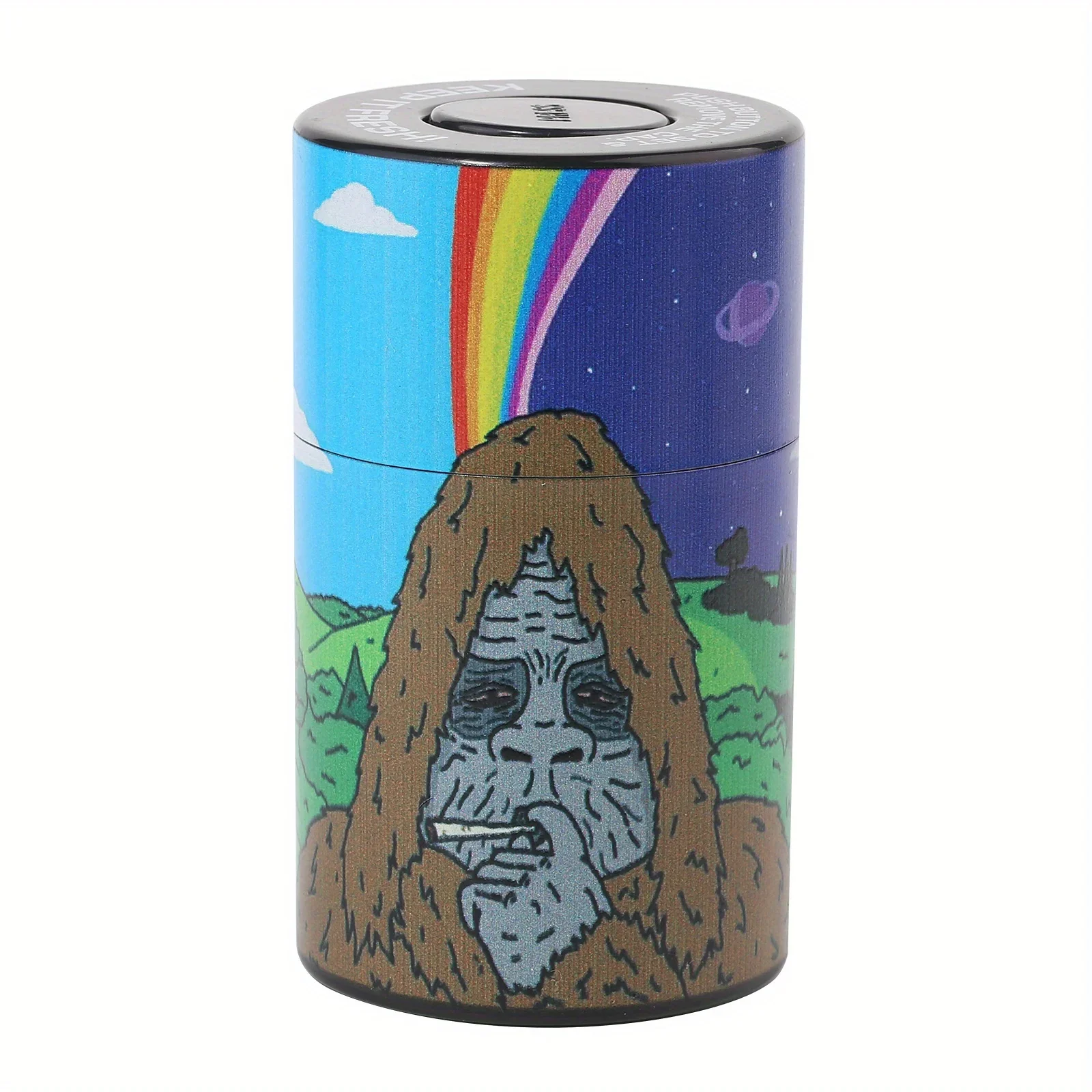 البلاستيك الهواء ضيق يمكن التبغ جرة الكرتون الطباعة #6