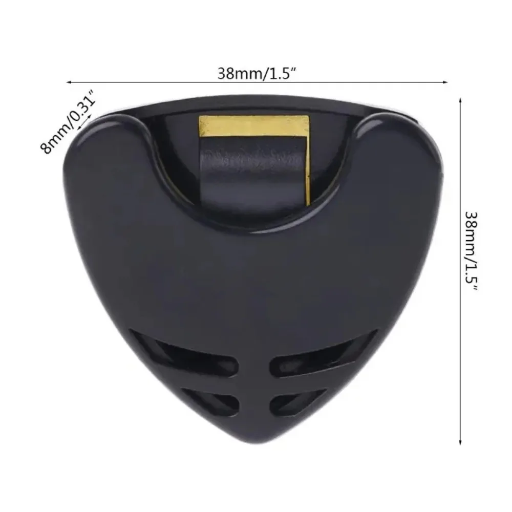 1/5/10 Peças Suporte Adesivo de Plástico para Palhetas de Guitarra em Formato de Triângulo, Estojo de Armazenamento Rápido para Guitarristas