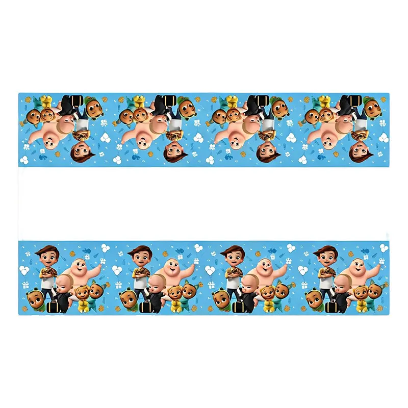 Blaues Little Executive Baby B-BOSSED Duschparty-Dekorationsset mit Einwegteller, Bechern, Servietten, Banner und Ballons für Geburtstagsfeiern – Detail 29