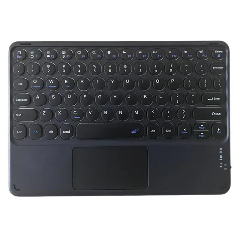 A53M-Wireless Bluetooth Keyboard Mini 78 Keys Gaming Office Rechargeable Keyboard Touchpad For Pad PC Tablet