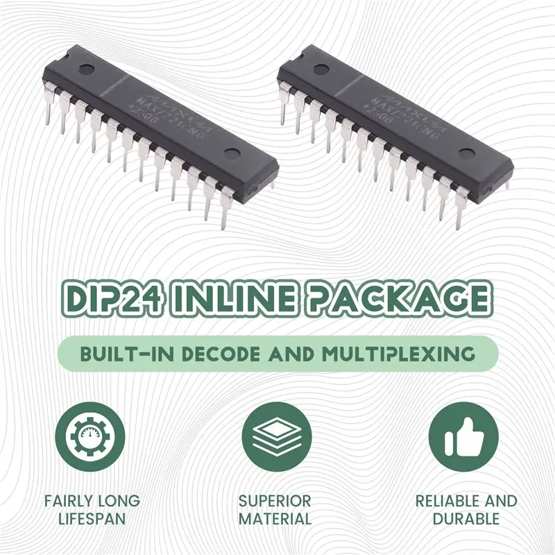 LED Display Driver IC Module 5PCS Set-DIP24 Inline Segment& Dot Matrix Control Chipset,MAX7221CNG MAX7221ENG