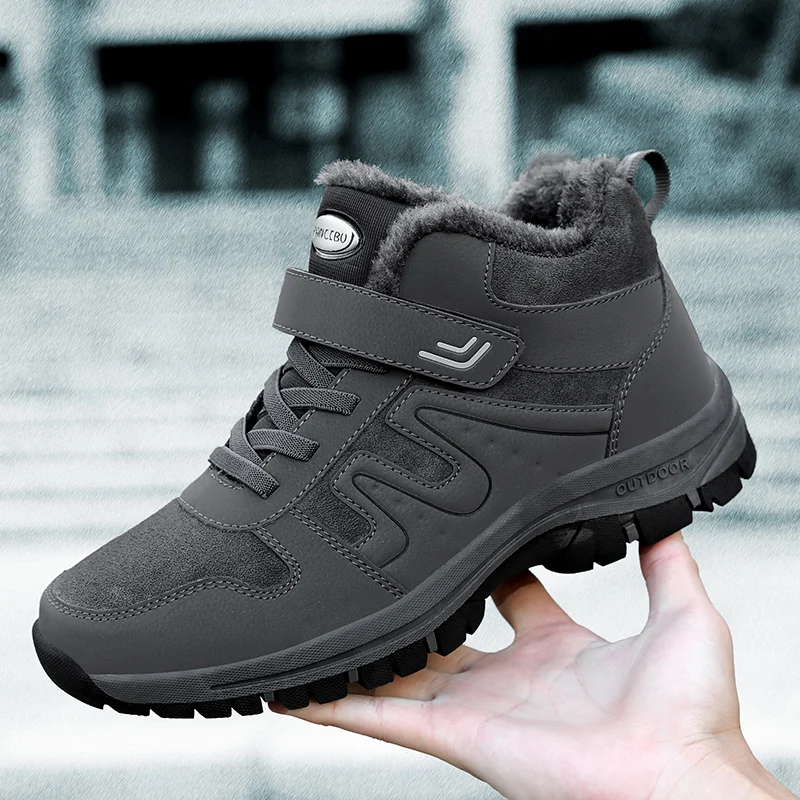 

Warm Men Winter Boots Outdoor Warm Ankle Boots Lightweight Couple Walking Shoes Women Waterproof Snow Boots Winter Cotton Shoes