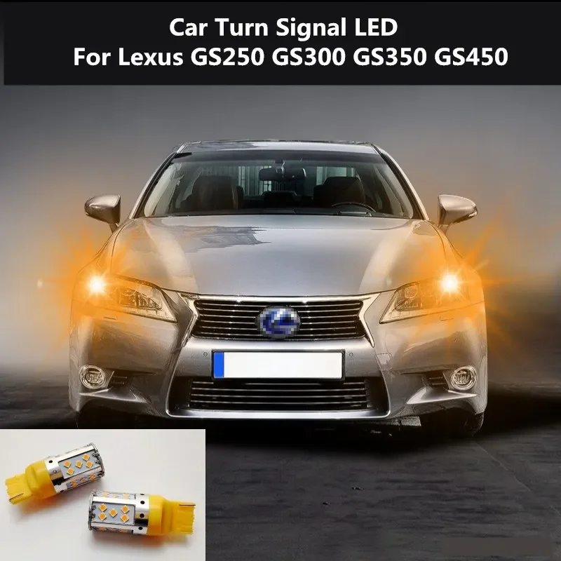 

Car Turn Signal LED For Lexus GS250 GS300 GS350 GS450 Command light headlight modification 12V 10W 6000K 2PCS