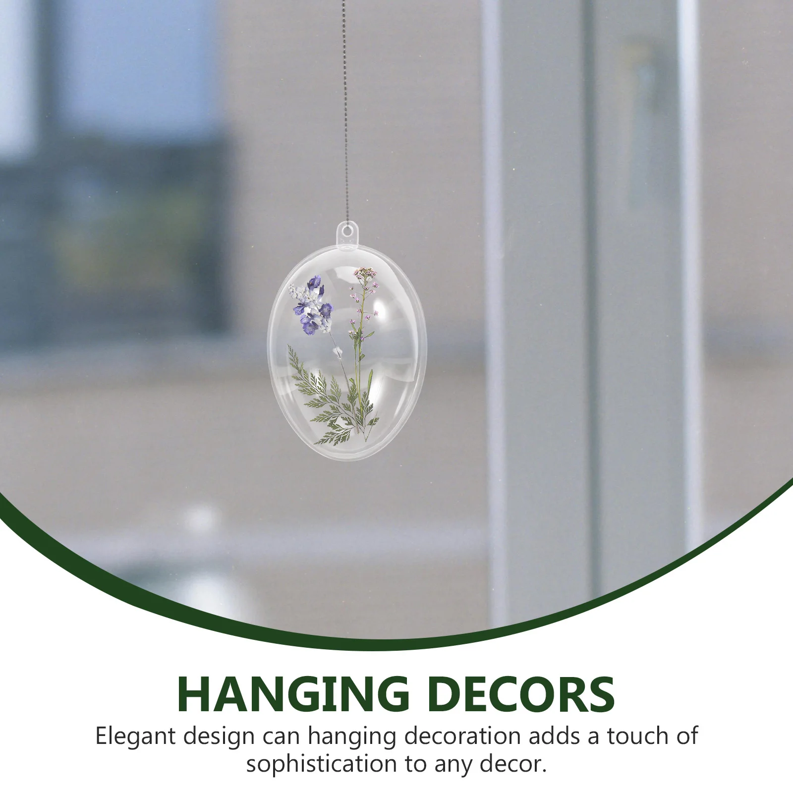 

10pcs Eternal Flower Pendant Transparent Fillable Ball Lightweight Hanging Decor For Xmas Wedding Party Christmas Decoration