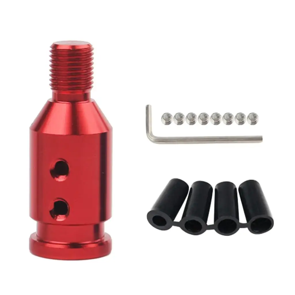 Aluminum Gear Knob Adapter for Non Threaded er 12x1.25mm Red