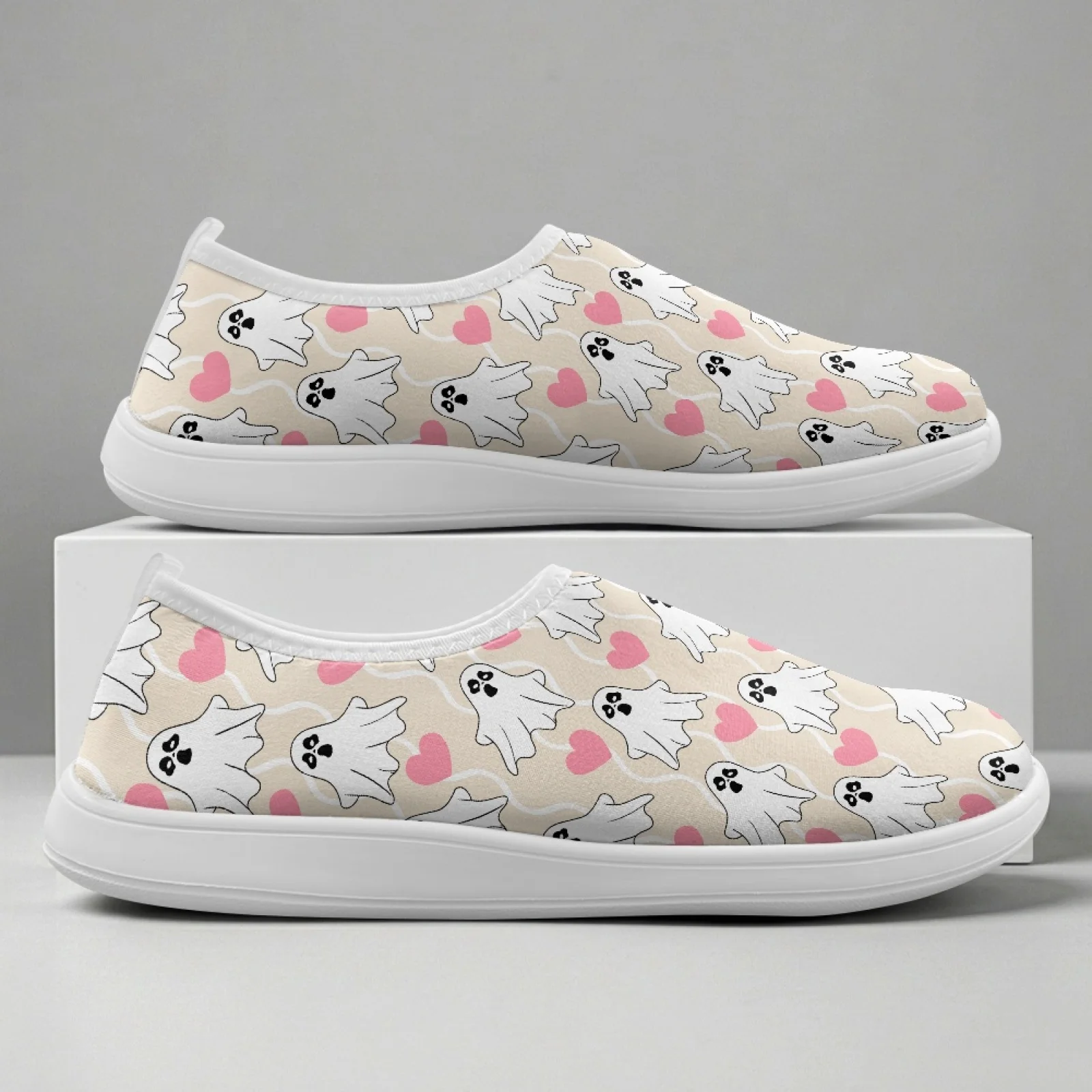 XIXIRIMIDO Chaussures à enfiler à bout large pour femmes, Chaussures d'infirmière, Baskets et chaussures décontractées pour hommes, Zapatillas de Mujer Feminino Halloween
