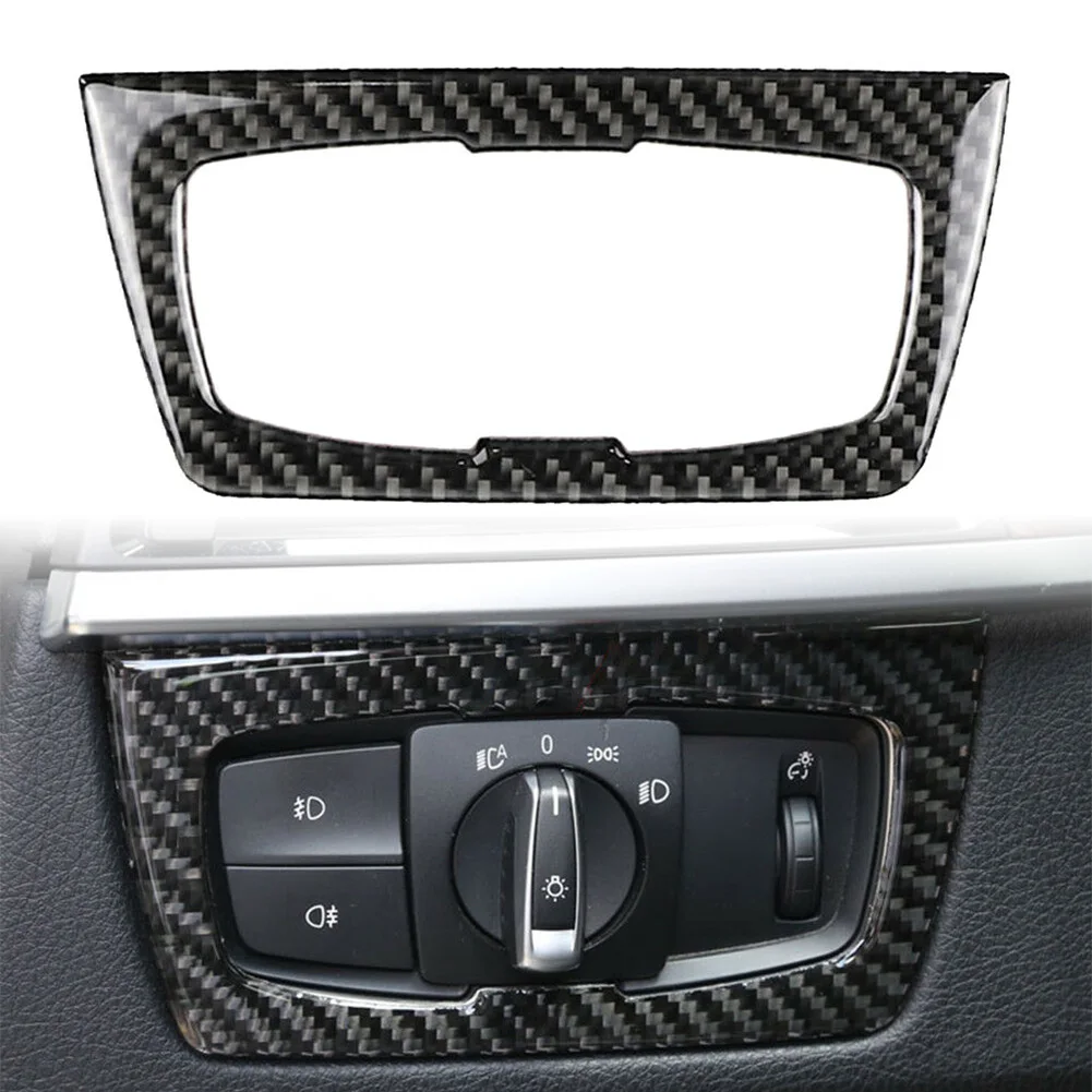 

Carbon Fiber ABS Auto Headlight Switch Frame Interior Cover Trim For BMW F30 F31 F32 F33 F34 3 Series 328i 325i 2012-2020