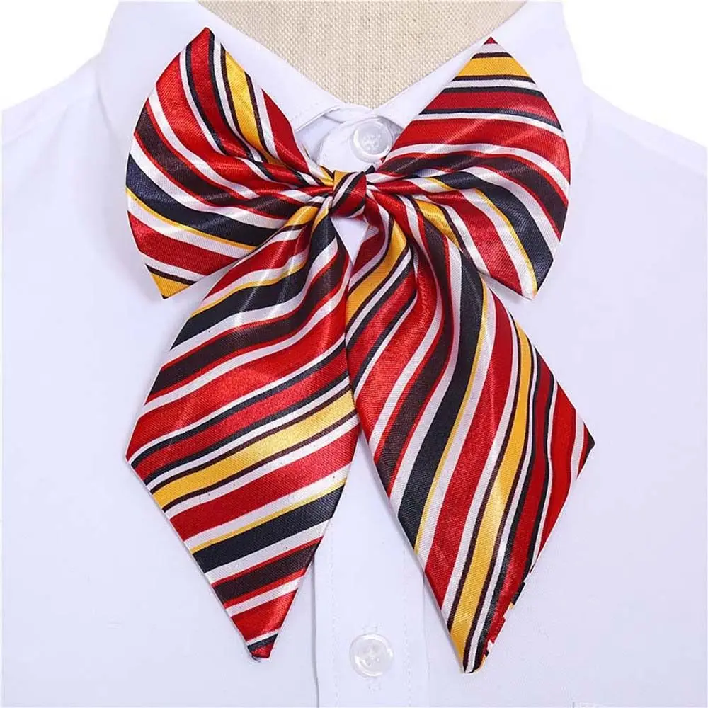 

Полосатый галстук стюардессы авиакомпании в корейском стиле в горошек, школьные галстуки, аксессуар для рубашки, матросский костюм, галстук-бабочка, галстуки с бантом