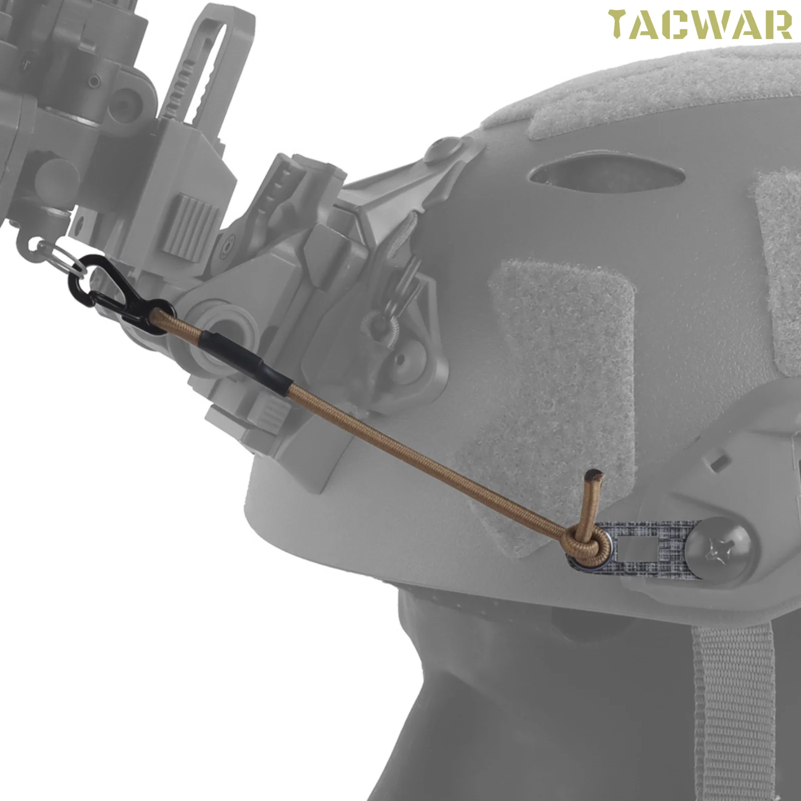 2pcs Tactical NVG Lanyard,Elastic Retention Bungee Cord for PVS7 PVS14 PVS31 Airsoft Helmet Mounted Night Vision Devices