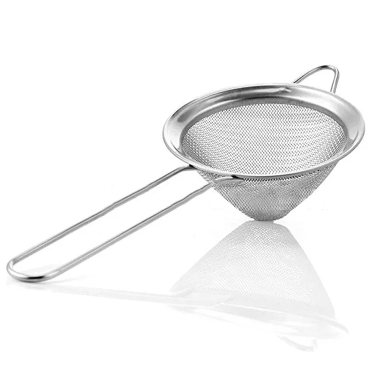 Cocktail Strainer Fine Mesh Stainless Steel Professional Colander Sifter Bar Tool 4 Sizes