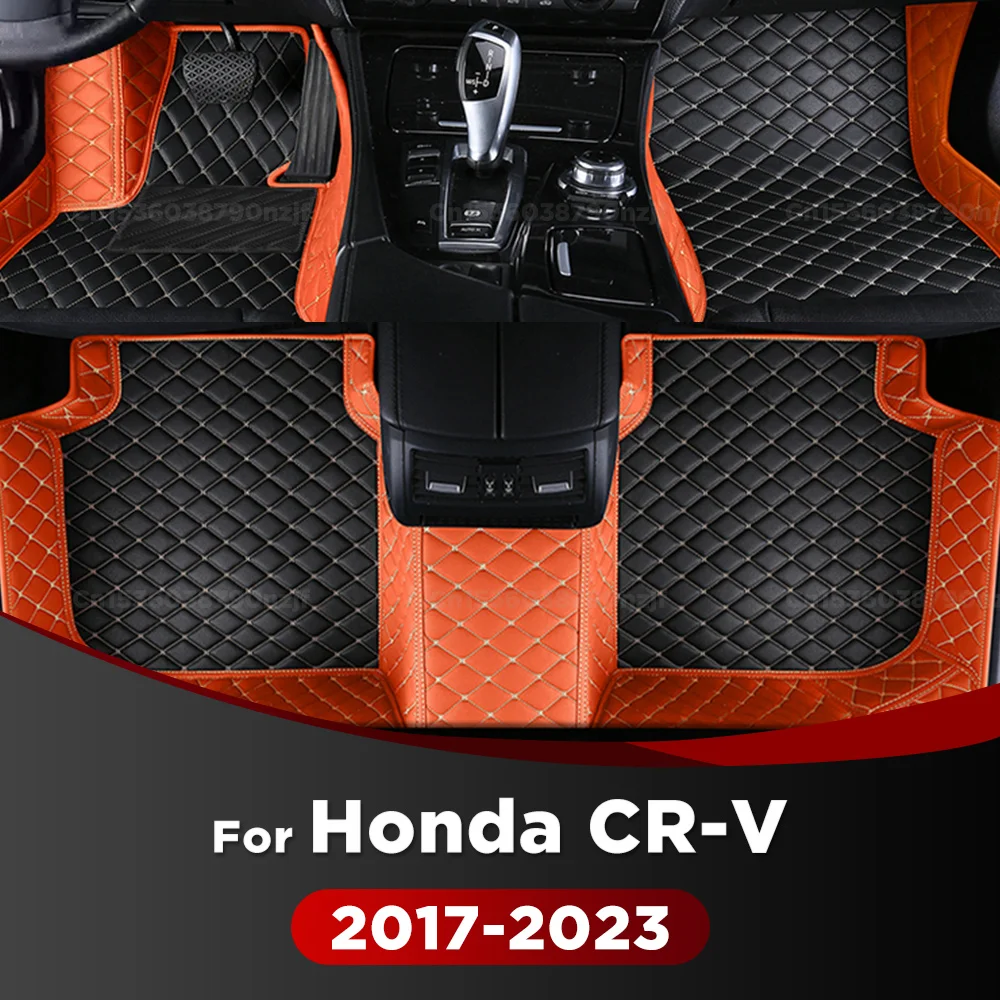 For Honda CRV 2017-2023 22 21 20 19 18 Car Floor Mats Custom Auto Foot Pads Automobile Carpet Cover Interior Accessories