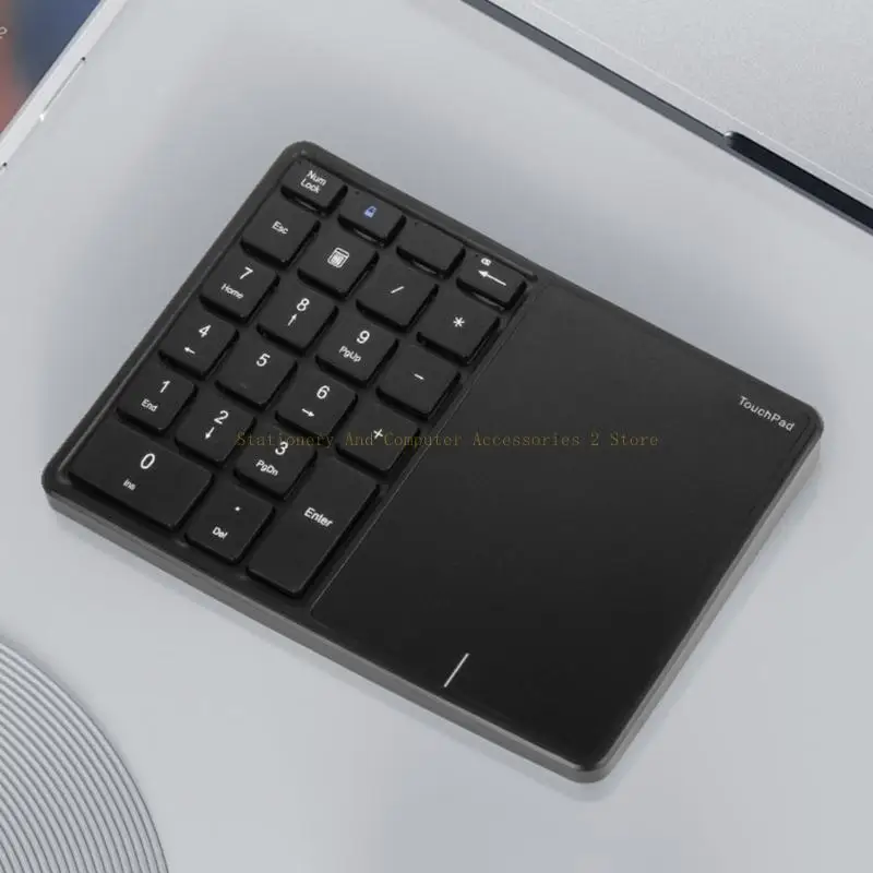 

Bluetooth-совместимая с клавиатурой числовой клавиатурой с сенсорной панелью 7,5 ° эргономика портативный размер цифровой Легко