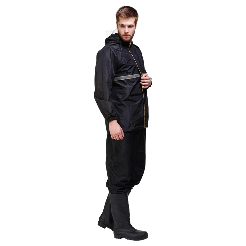 Rain Necessities Classic All-Sport Waterproof Breathable Rain Suit Thicken Outdoor Working Raincoat Clothes Pants Set For Adult