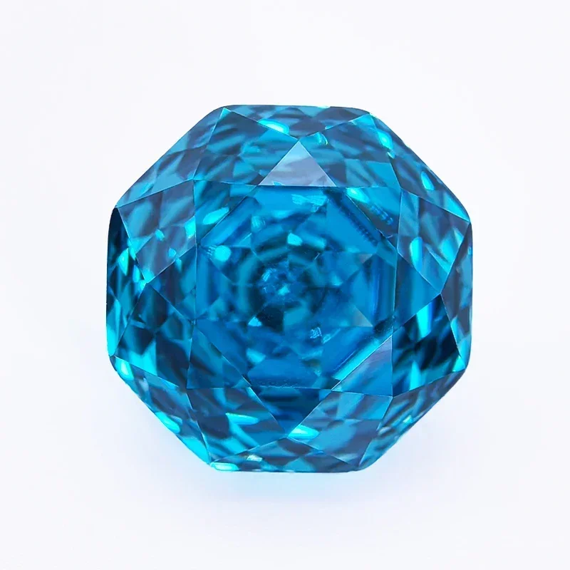 

Cubic Zirconia Special Rose Cut Sea Blue Color Gemstone Bead Wholesale and retail for Diy Advanced Jewelry Rings Earrings Making