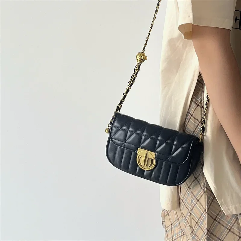 Bags for women crossbody bags Shopper new women\'s bags diamond grid lock chain small bagshoulder crossbody bagsmini