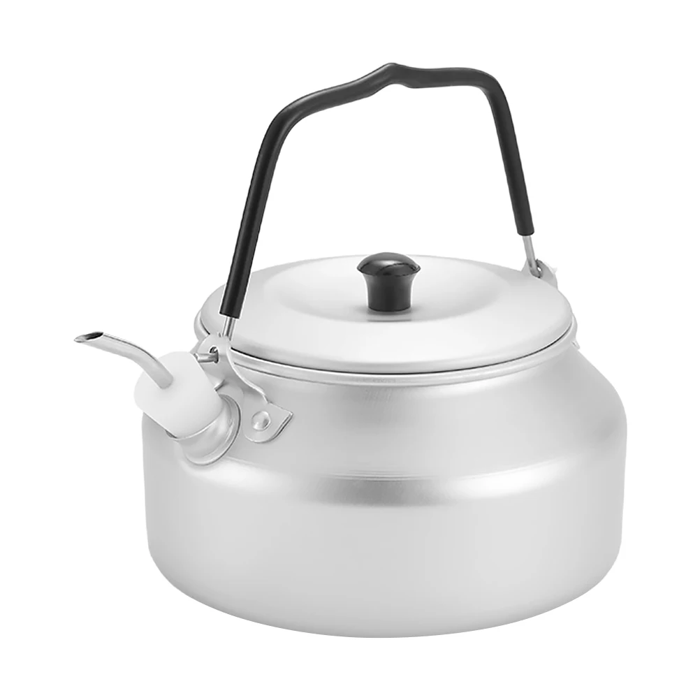 

Camping Steel Tea Pot Outdoor Outdoor Camping Kettle Cookware Picnic Water Kettle Multifunction Stovetop Boiler