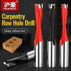 HUHAO Woodworking Drill Bits 10mm Shank 2Flute Right Rotation Forstner Drill Length 70mm Carbide Router Bit for Wood