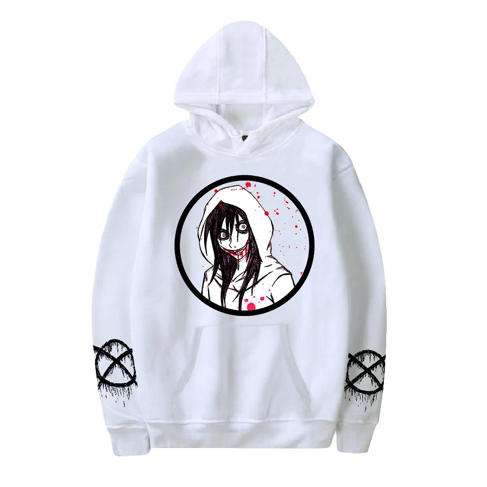 ผู้ชายHoodieใหม่Creepyพาสต้าพิมพ์Hoodieฤดูใบไม้ร่วง/ฤดูหนาววันหยุดผู้ชาย/ผู้หญิงผ้าฝ้ายHoodedความแปลกใหม่หวานเสื้อผ้าเด็ก 2024