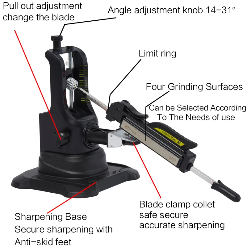 Professional Knife Sharpening System Pencil Apex edge Sharpener Grinder whetstone sharpening stone Sharpener machine chef Knife