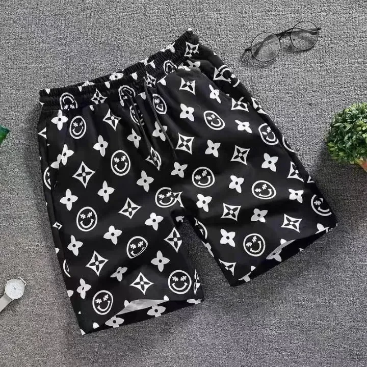 

Summer High Quality Modern Trend Street Style Men's Home Casual Quick-dry Beach Shorts Comfy Relaxed-Fit Flexible Moto Shorts