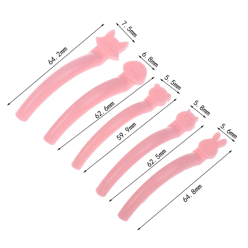 5 أزواج من السيليكون لتجعيد الرموش لاش رفع درع رفع رمش بكرة الشعر رمش الشباك الحديد اكسسوارات أدوات ماكياج مع صندوق