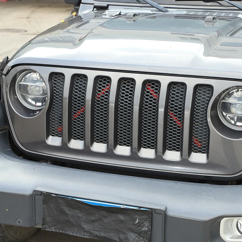 For Jeep Wrangler JK 2017-2017 JL Gladiator JT 2018-2023 Parts Car Water Tank Guard Rod Protective Radiator Grille Cover Trim