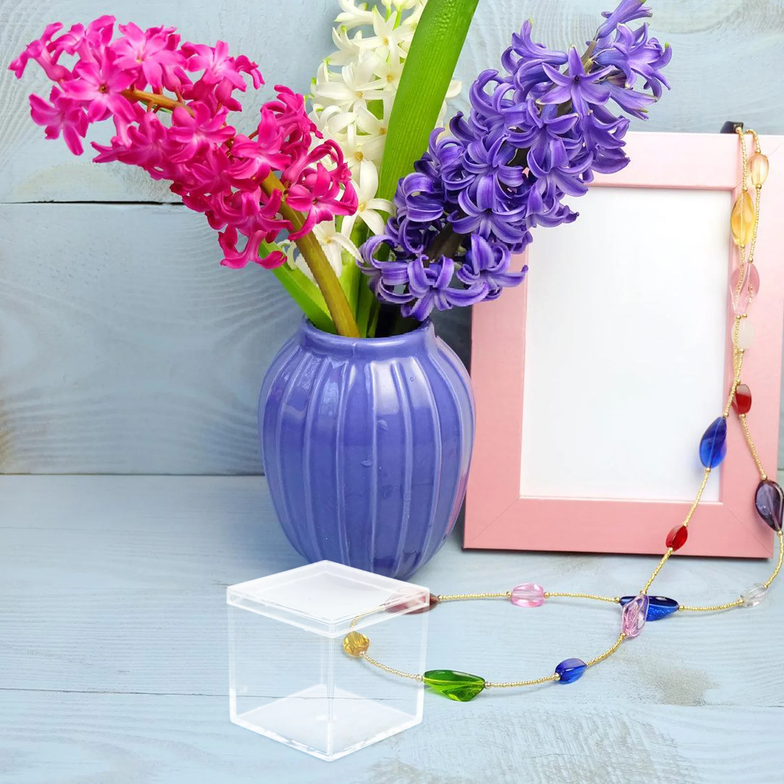 

9pcs Mini Square Candy Box Clear Acrylic Storage Container For Gift Chocolate Jewelry Packaging Small Transparent Case With Lid