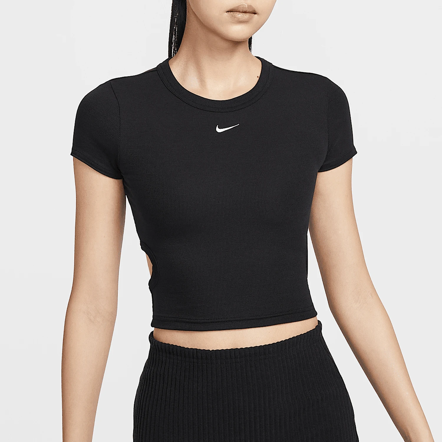 

Официальная новая женская тренировочная плотная дышащая спортивная футболка Nike с короткими рукавами HJ0720-010