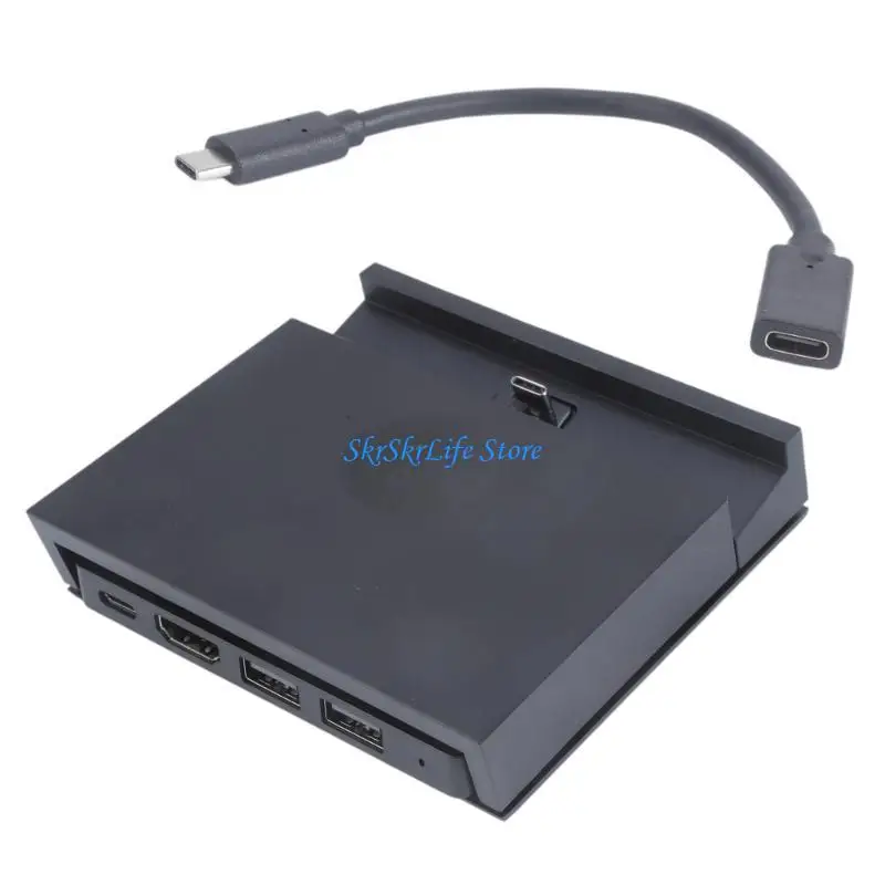 

E65E Type-C Dock Stand Support 4K 30Hz with Detachable USB C Hub for Console