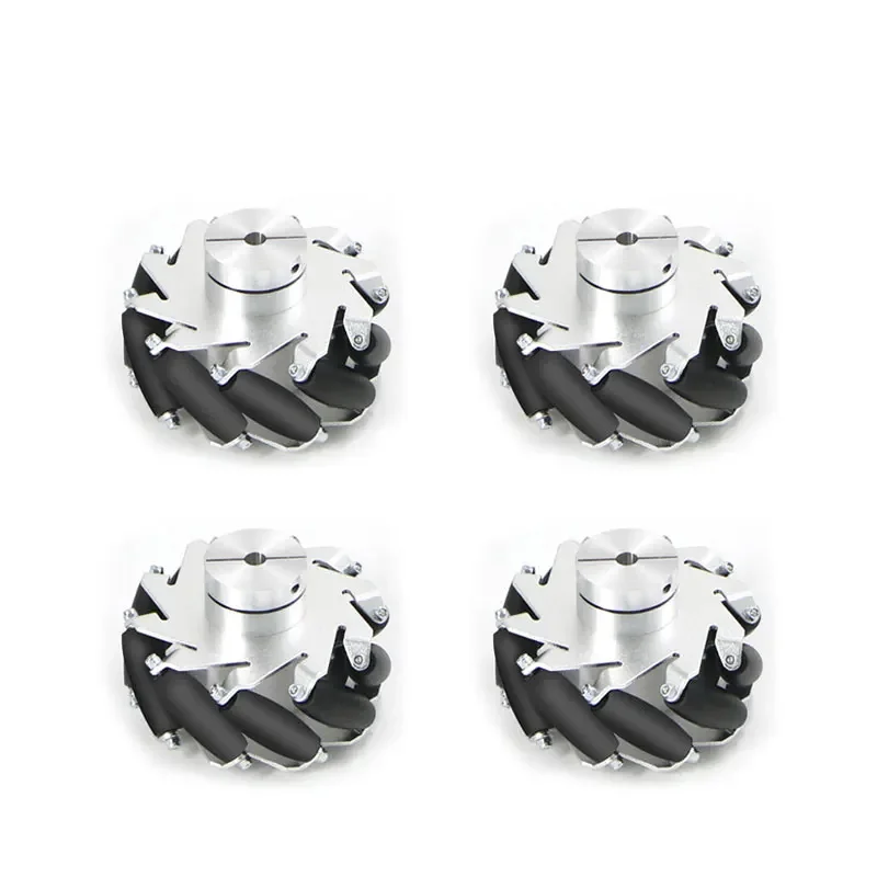 

4PCS Wheels (60mm/75mm/100mm/127mm Diameter w/ Clamp-style Fixed Coupling & 10KG Load Capacity)
