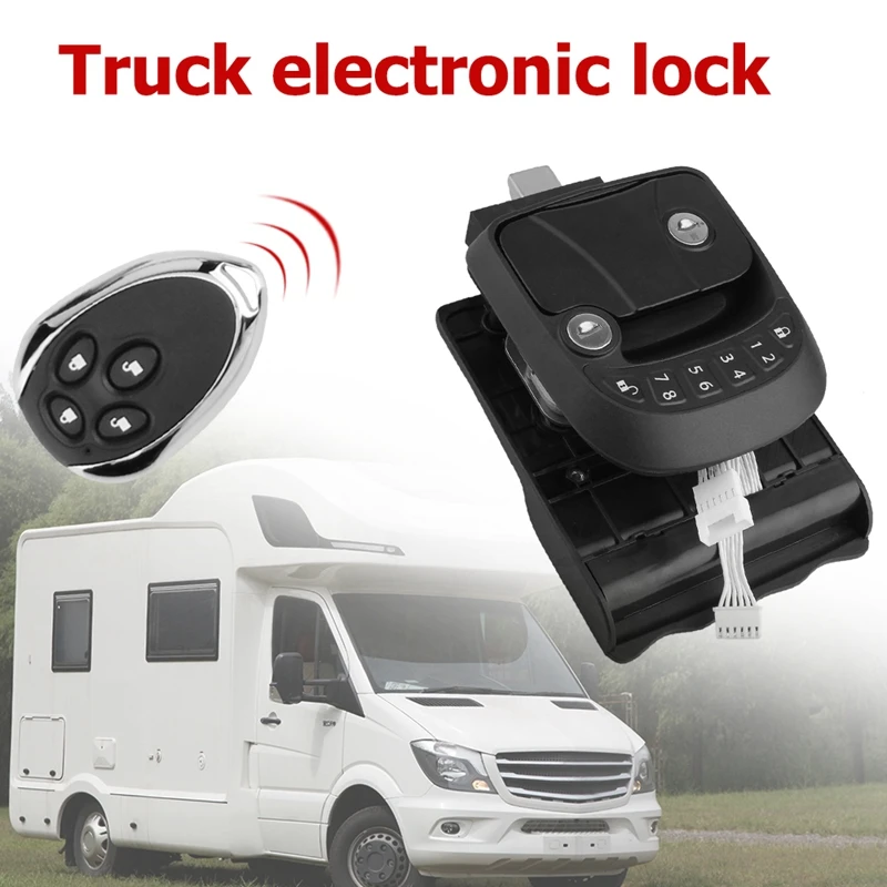 

RV Keyless Entry Door Lock Latch Hatch Caravan Motor Home Car Drawer Handle With Deadbolt Integrated Keypad Fob