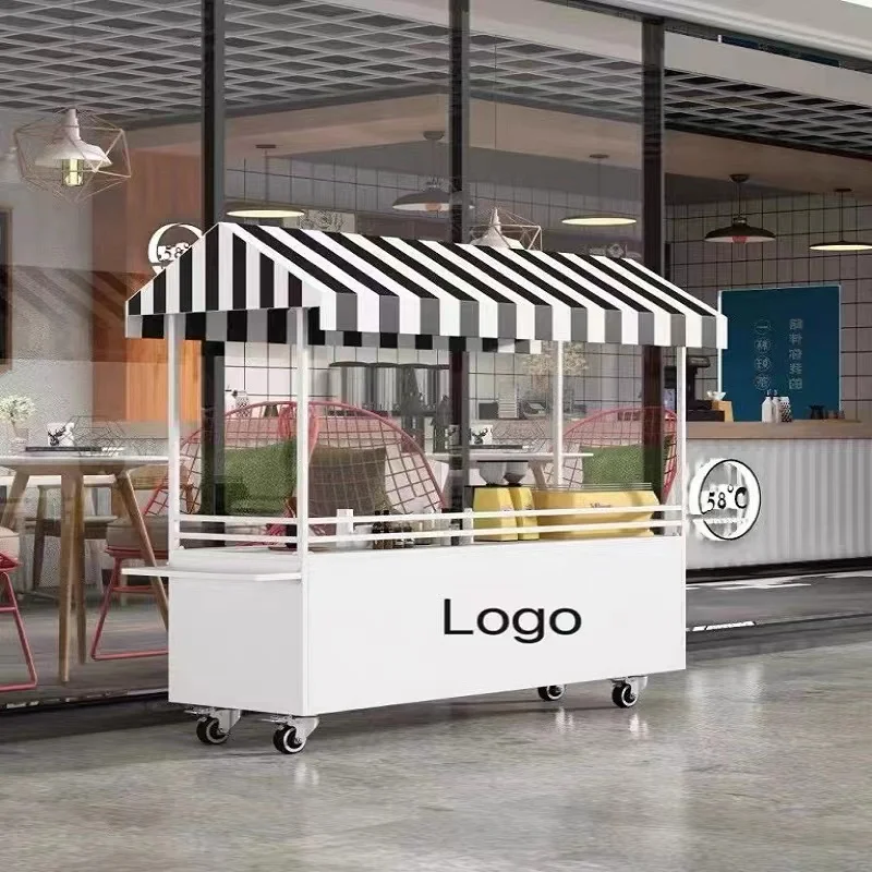 

market stall car outdoor promotion table mobile booth display stand wrought iron night market mobile dining car