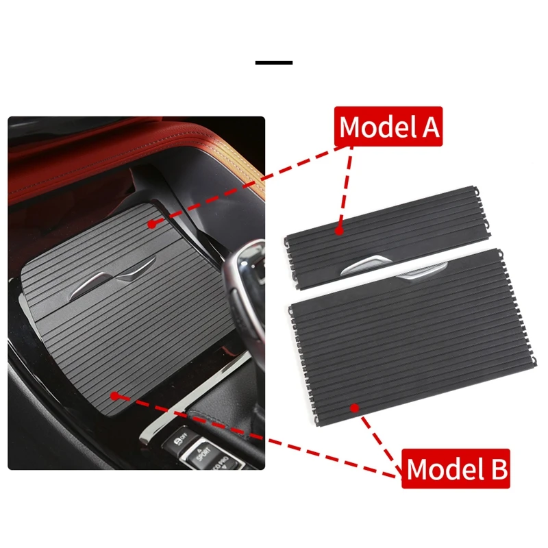 Car Inner Centre Console Water Cup Holder Slide Zipper Roller Curtain Blind Cover For-BMW X1 X2 F48 F49 F39