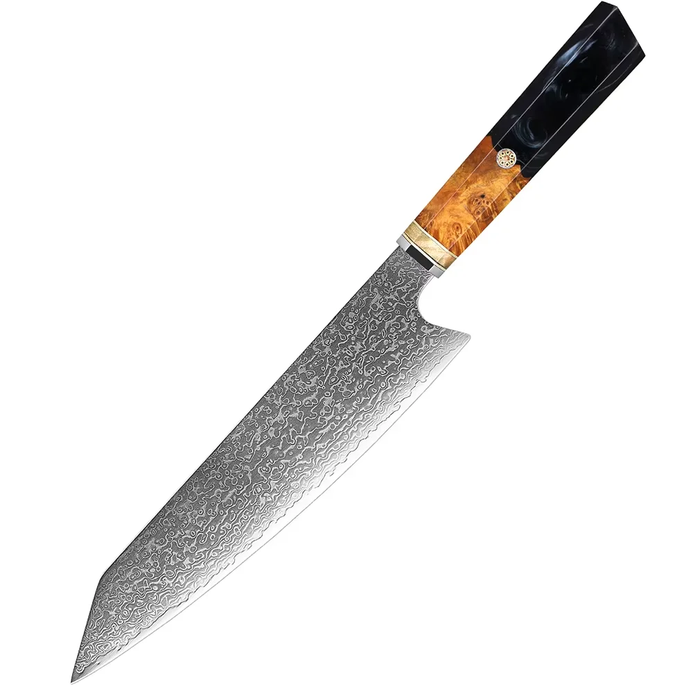 XITUO Damascus Chef Knife 8 inch Japanese Gyuto Kiritsuke Knife Damascus Steel Kitchen Knife Sharp Cutting Meat Vegetable Knife