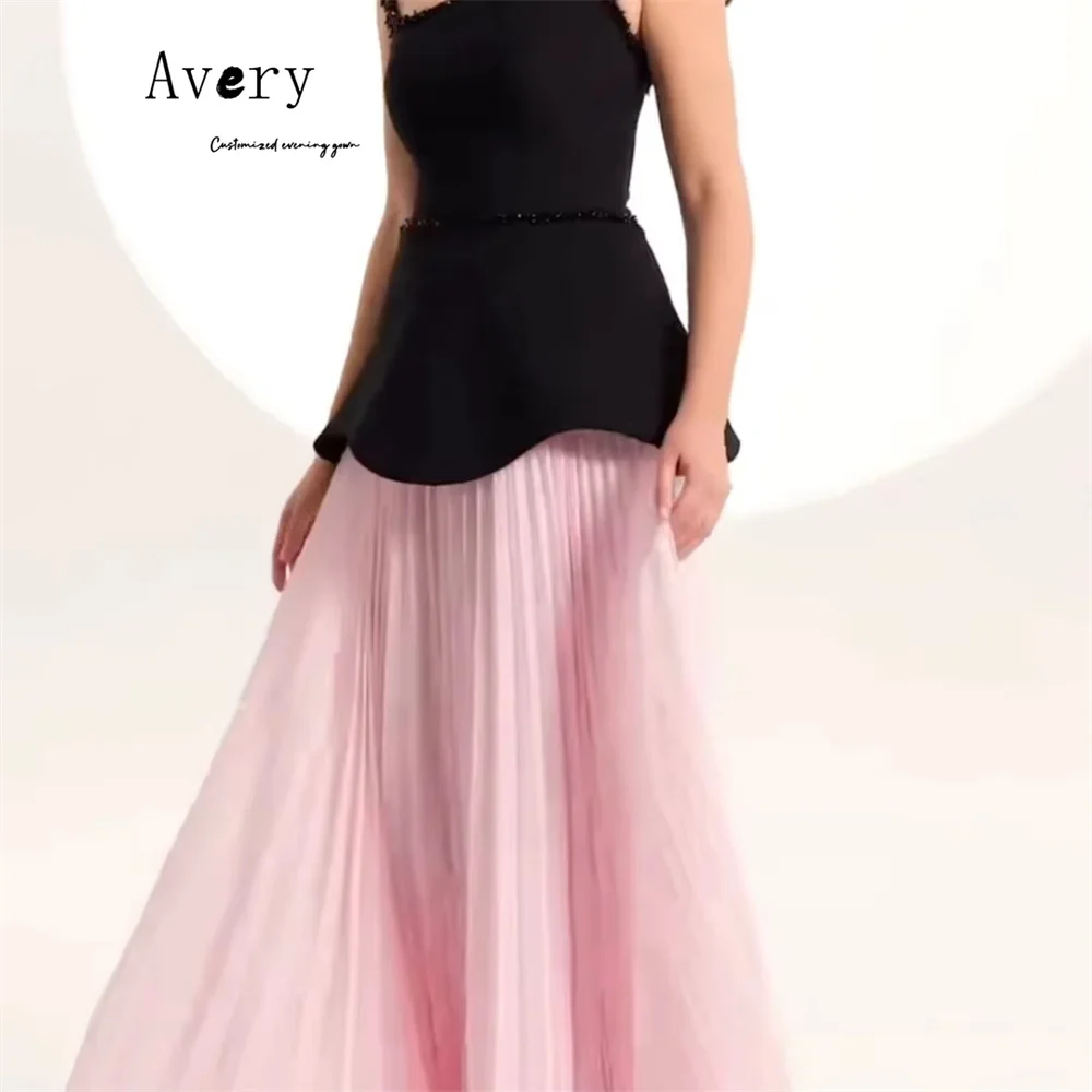 Avery Custom Sweetheart Mouwloos Off-shoulder Contrast Kleur Luxe Jurk 2025 Avondjurken 2025 Vrouw Luxe Avondjurk