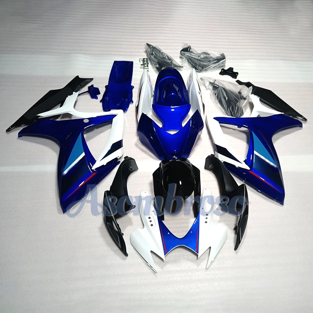 

Fit for Suzuki GSXR600 K6 2006 2007 600 GSXR750 06 07 ABS Injection Fairing Kit Repair Parts Panel Set Blue White