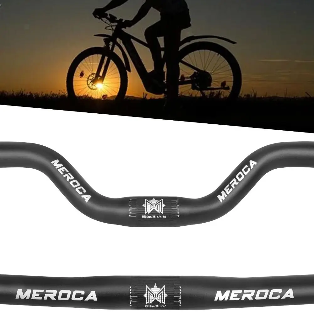 MEROCA Fahrradlenker gerade/Swallow Aluminiumlegierung Fahrrad-Riser-Lenker 25,4 x 540/580 mm Fahrradteile für Mountainbikes