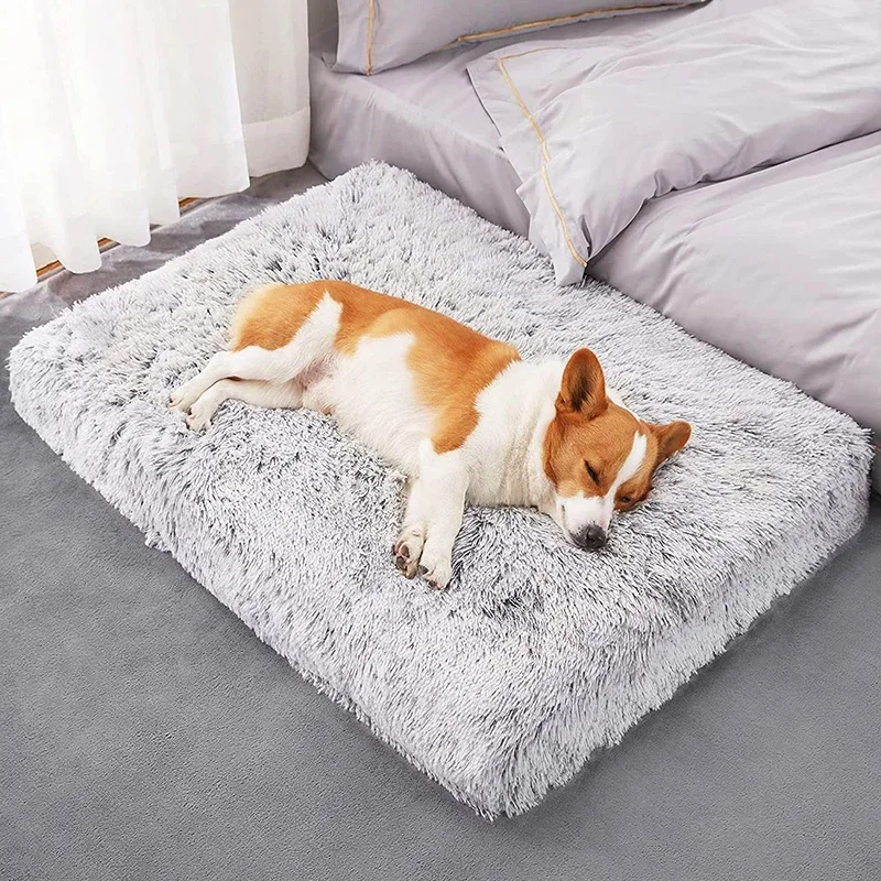 Plush Dog Bed Mat Cat Beds for Small Medium Large Dogs Removable for Cleaning Puppy Cushion Super Soft Claming Dog Beds Pet Bed