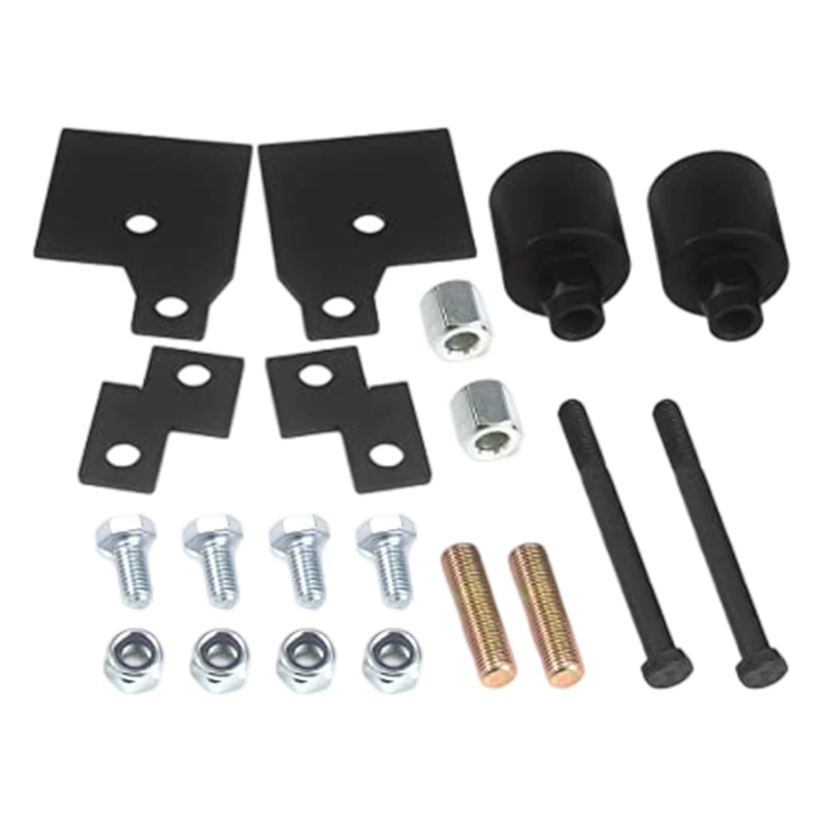 Suspension Spacer 2 Inch Lift Kit Black 10.9 Grade Bolts Unique Lock Nut Bolt-on Installation For Polaris 1999-2023