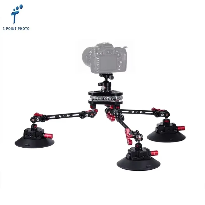 Оригинальный дизайн, амортизатор из стальной проволоки, автомобильное крепление, прочное крепление на присоске для держателя камеры DSLR, автомобильное съемное оборудование