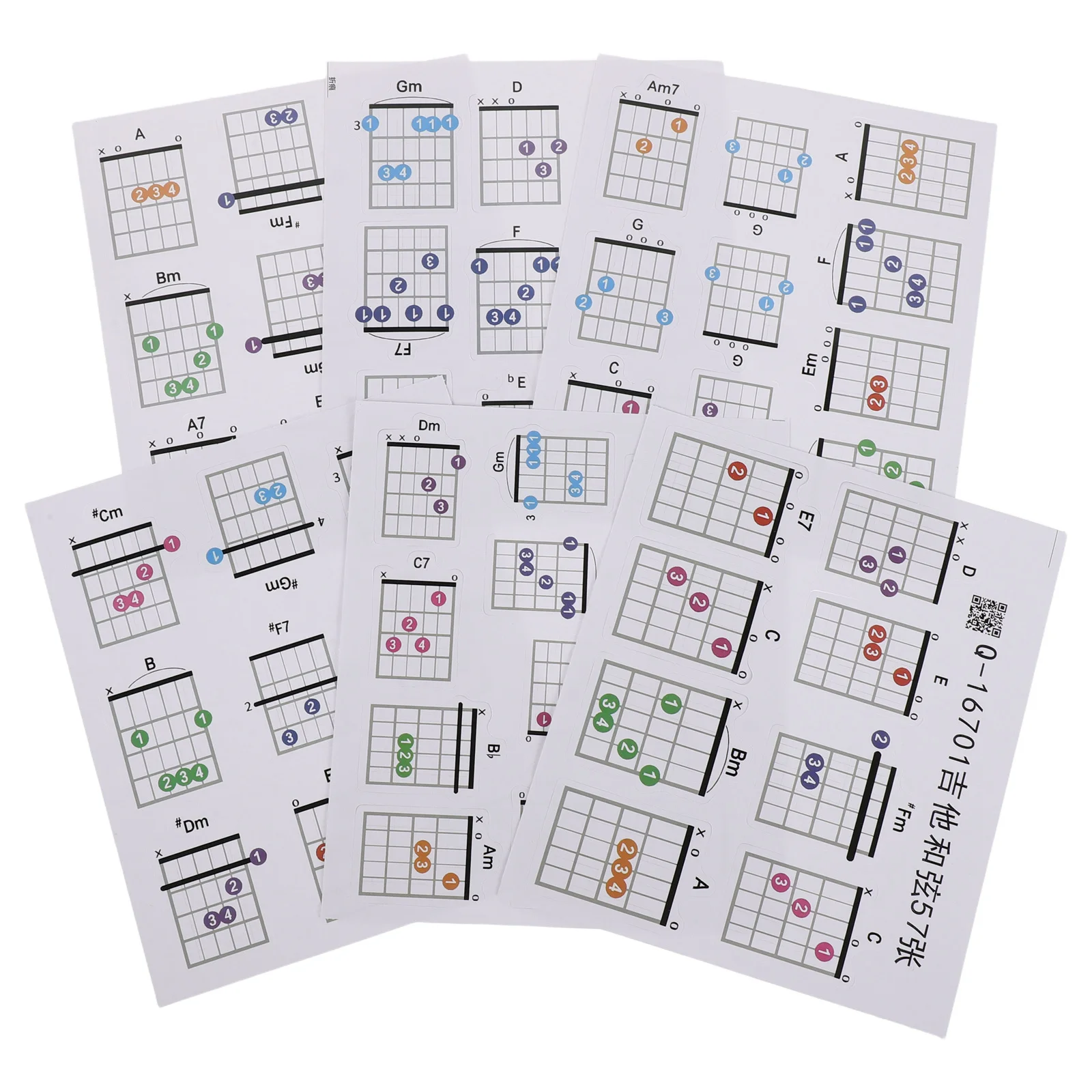 

Guitar Chord Chart High Quality Laminated Waterproof Easy to Read for Beginners and Professionals Guitar Accessories